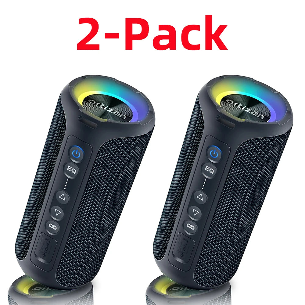Ortizan X8 Pro 40W Bluetooth Speaker IPX7 Waterproof Speaker