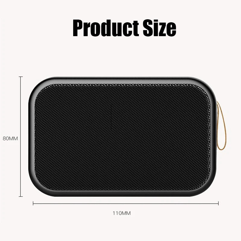 KAFNHCKA 3W Portable Bluetooth Speaker with TF Card USB