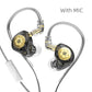 KZ EDX Pro Earphones Dynamic In Ear Monitor HiFi Wired Headphones Bass Stereo