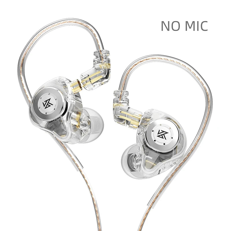 KZ EDX Pro Earphones Dynamic In Ear Monitor HiFi Wired Headphones Bass Stereo