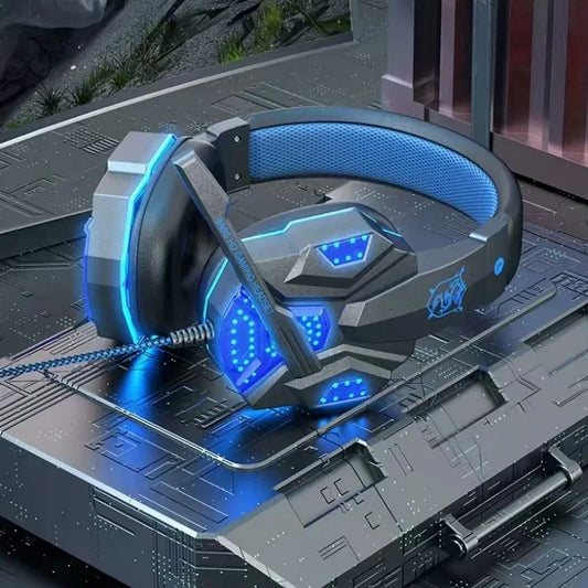 RGB Gaming Headset with Microphone Over-Ear Wired Headphones