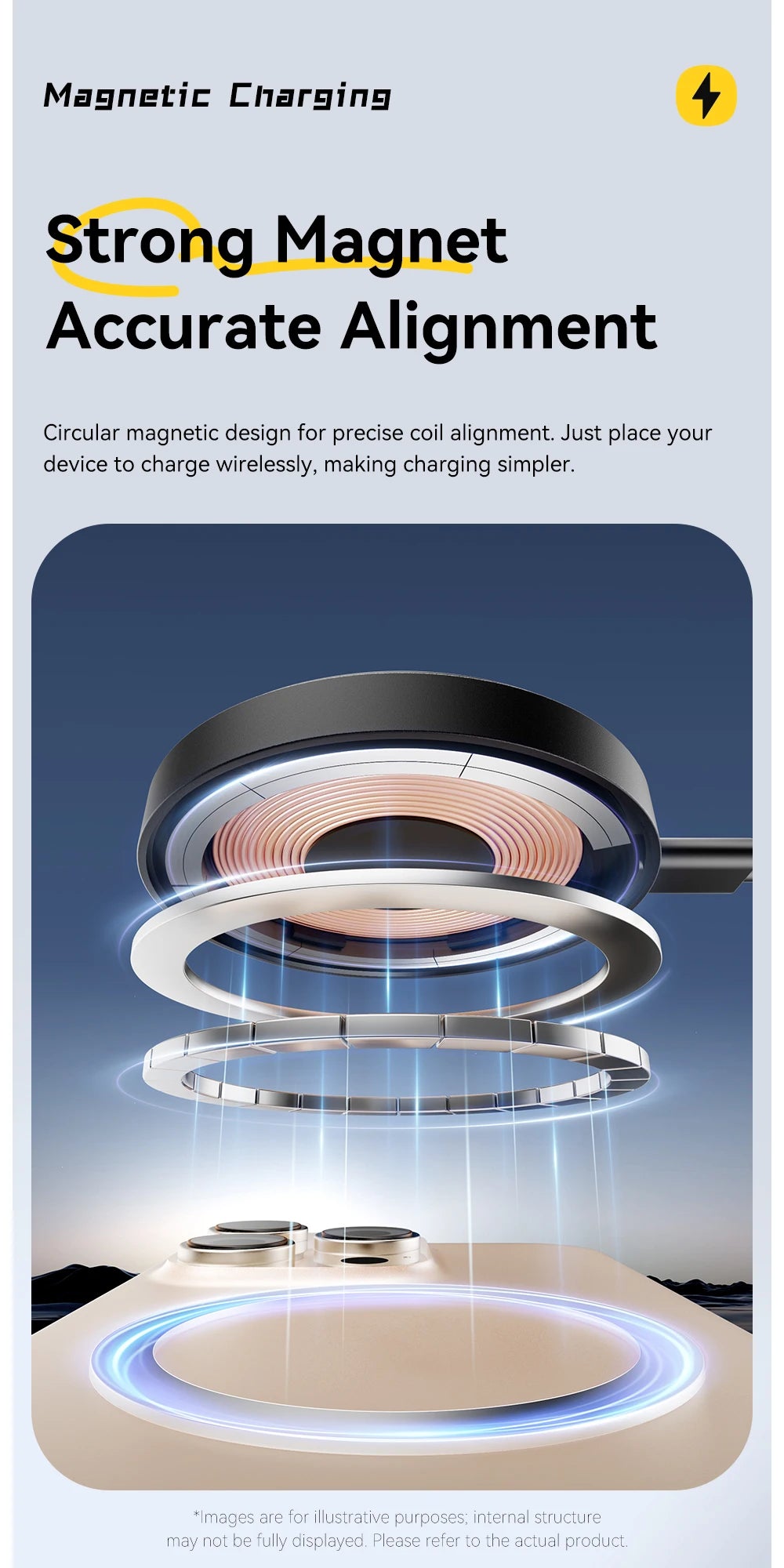 ESSAGER 15W Magnetic Wireless Charger Fast Charging Pad