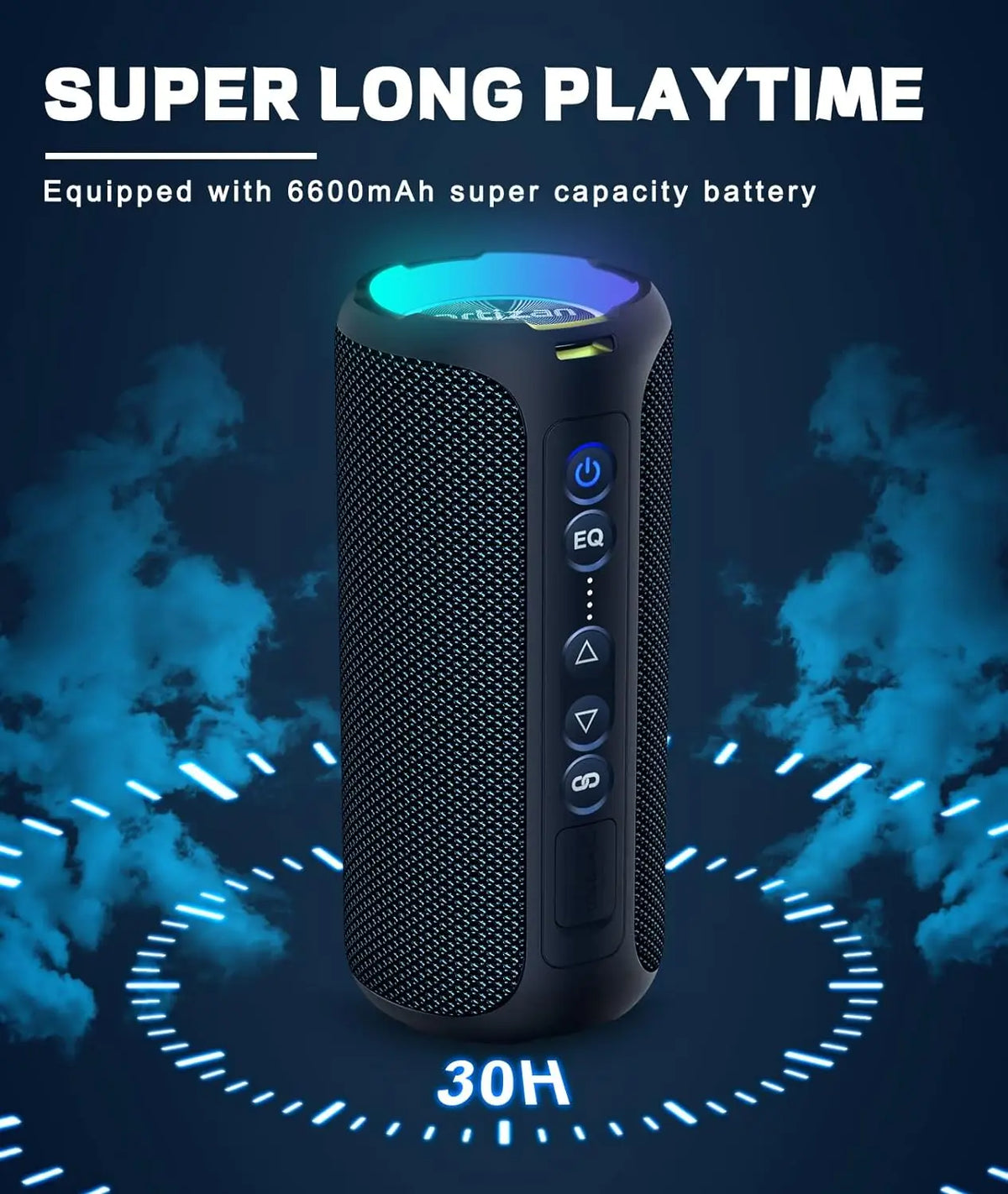 Ortizan X8 Pro 40W Bluetooth Speaker IPX7 Waterproof Speaker