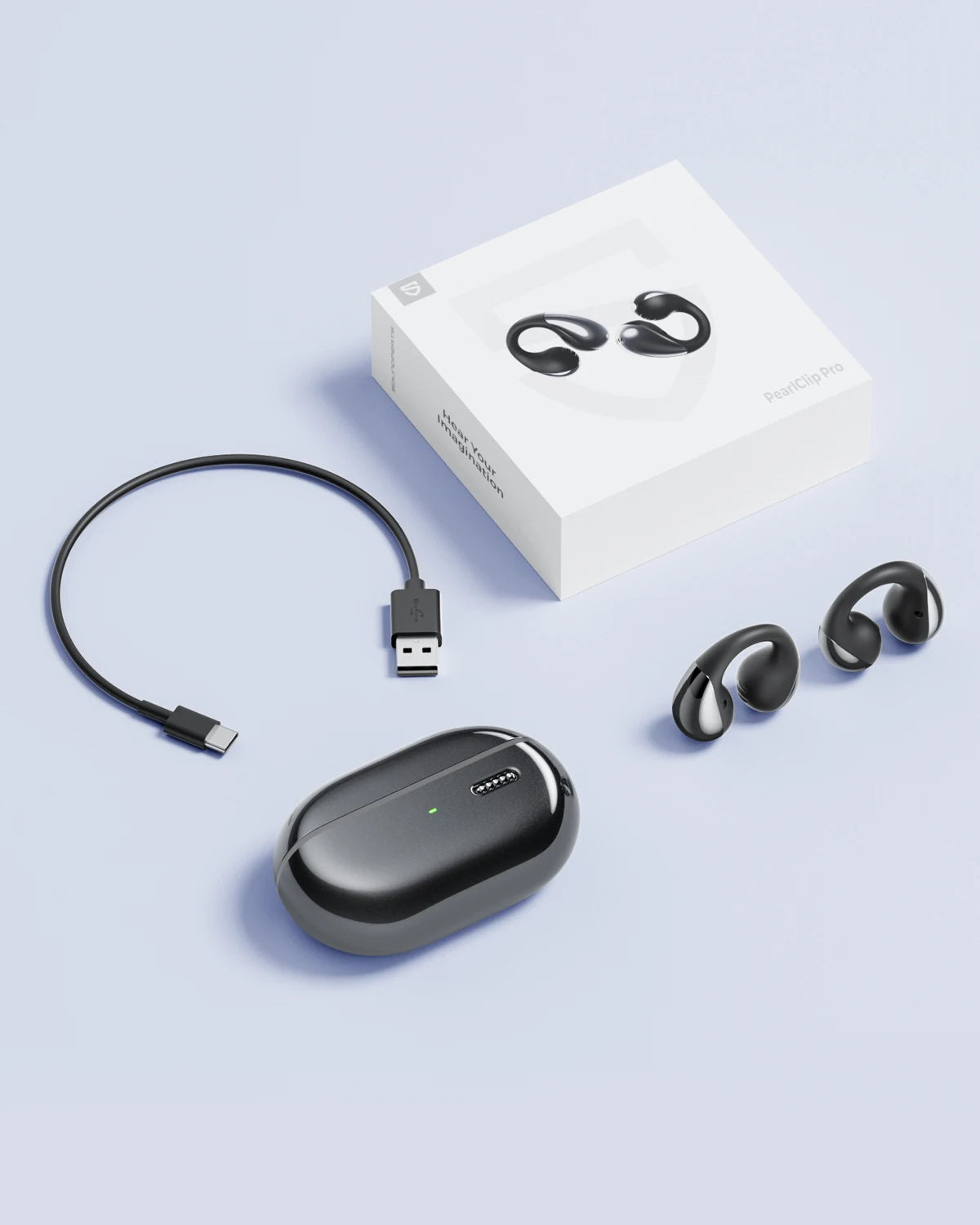 Sound PEATS Pearl Clip Pro Open Ear Bluetooth 5.4 Wireless Earphones