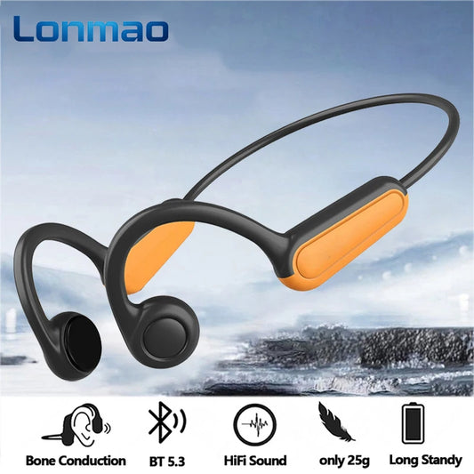 سماعات أذن Lonmao TWS بتقنية التوصيل العظمي وبلوتوث 5.0 سماعات رأس رياضية