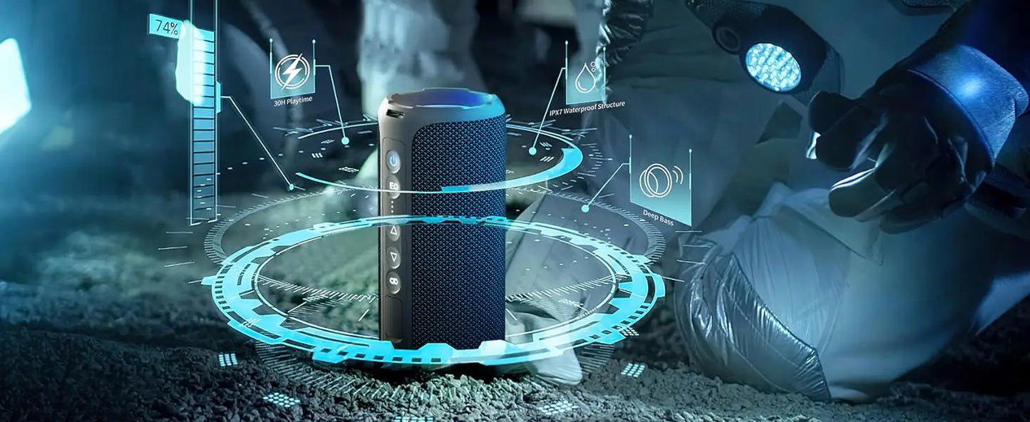 Ortizan X8 Pro 40W Bluetooth Speaker IPX7 Waterproof Speaker