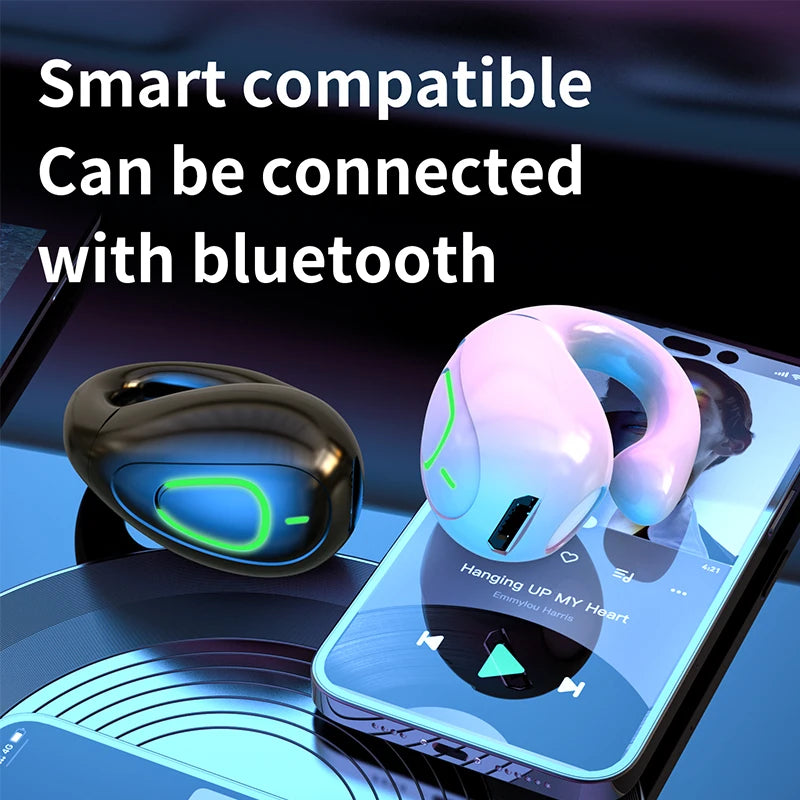 S20 Bluetooth 5.3 Wireless Earphones 10mm Stereo Headphones with Mic