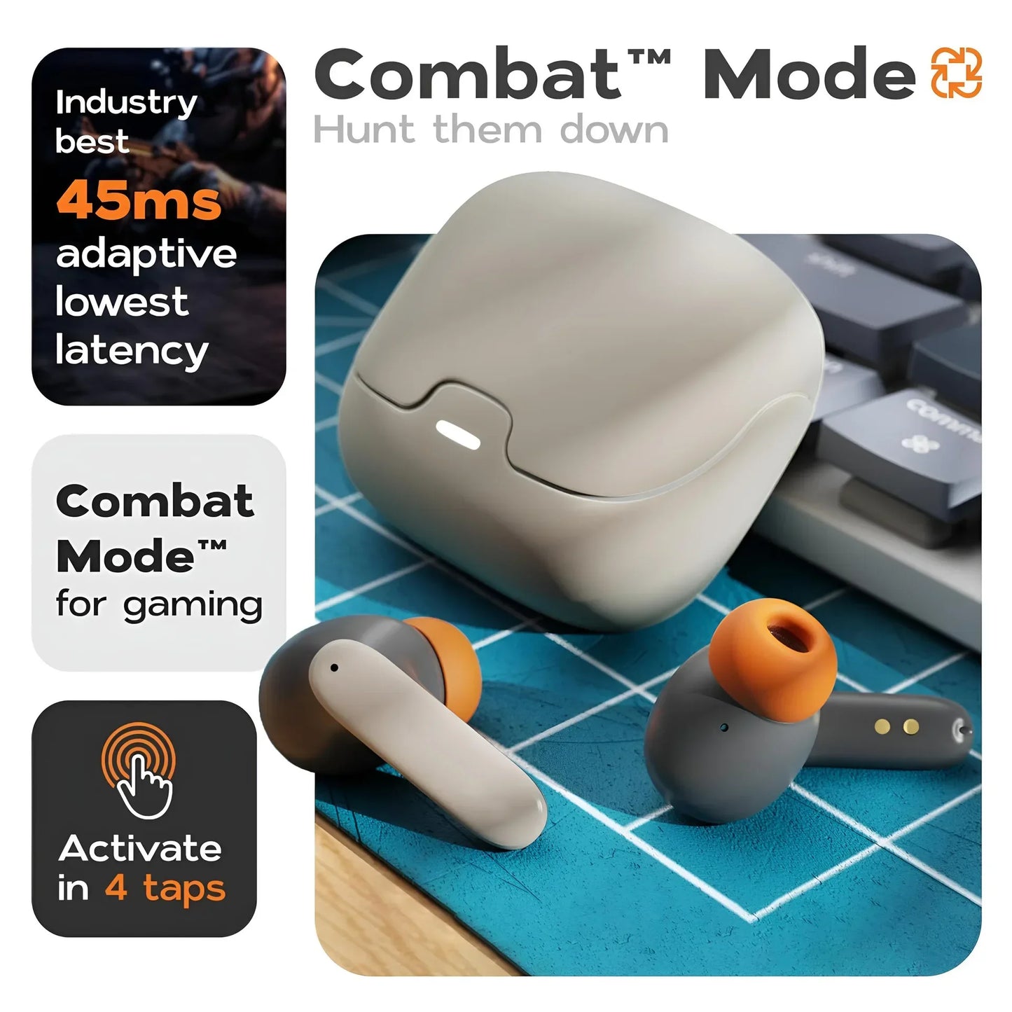 TWS Wireless Bluetooth Earphones Bluetooth 5.4 Ultra-low Latency