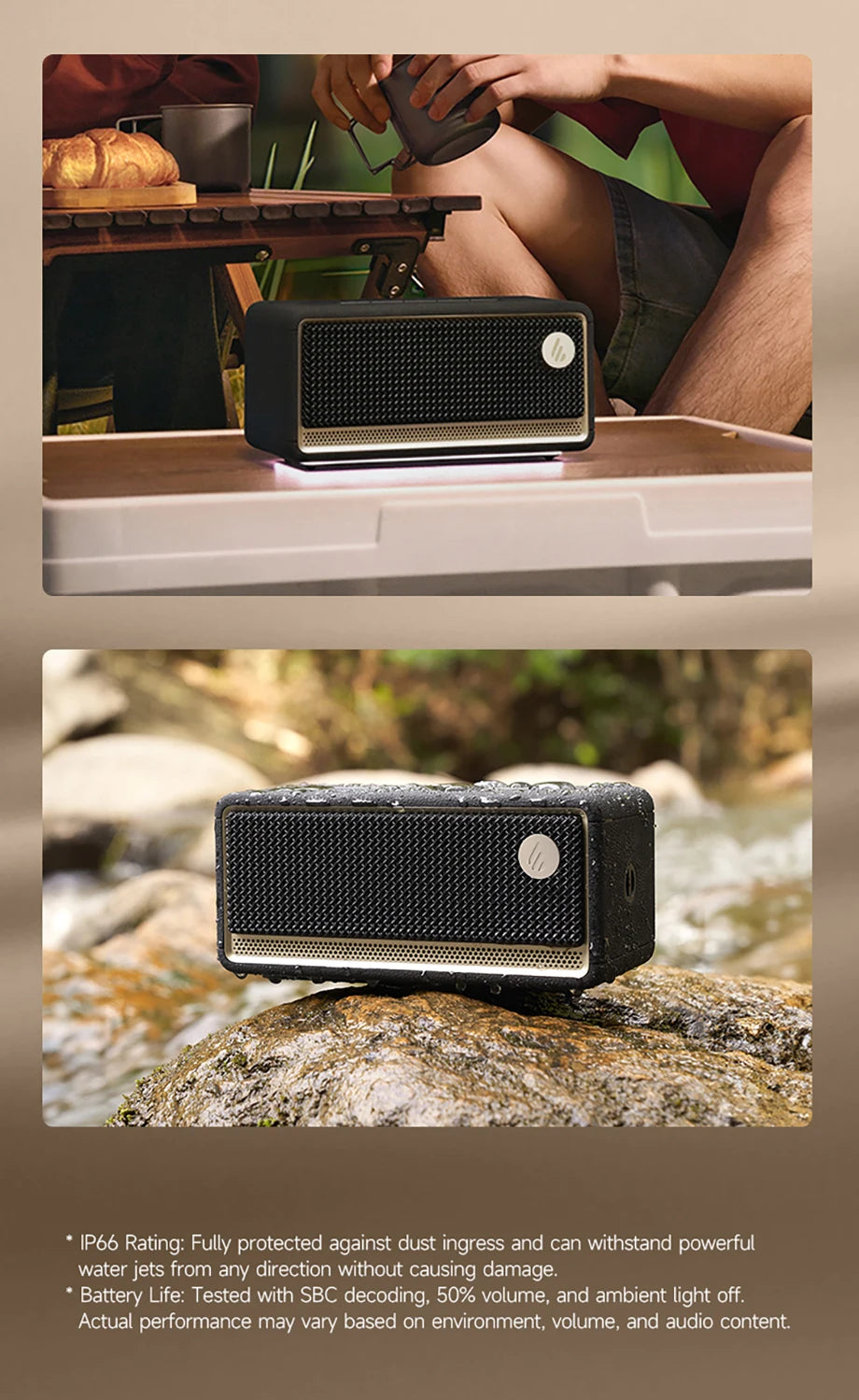 Edifier ES60 Bluetooth Speaker IP66 Waterproof 2.1 Channel