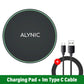 30W Wireless Charger  Fast Charging Pad Dock Station