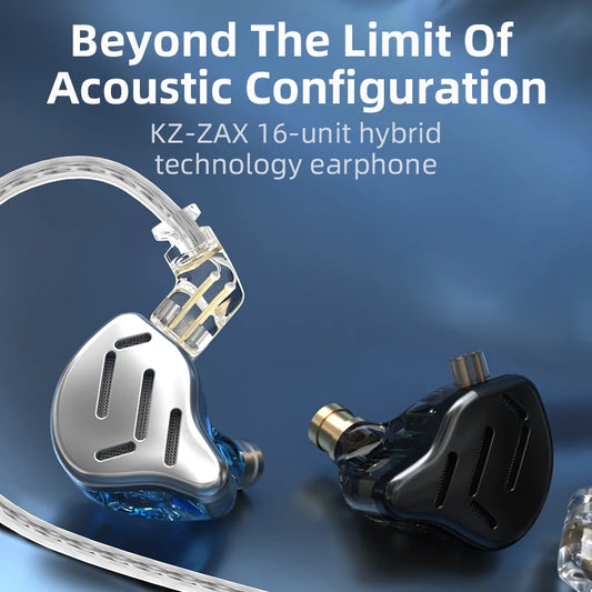 KZ Wired In-Ear Headphones 10mm Hybrid Drivers with Microphone