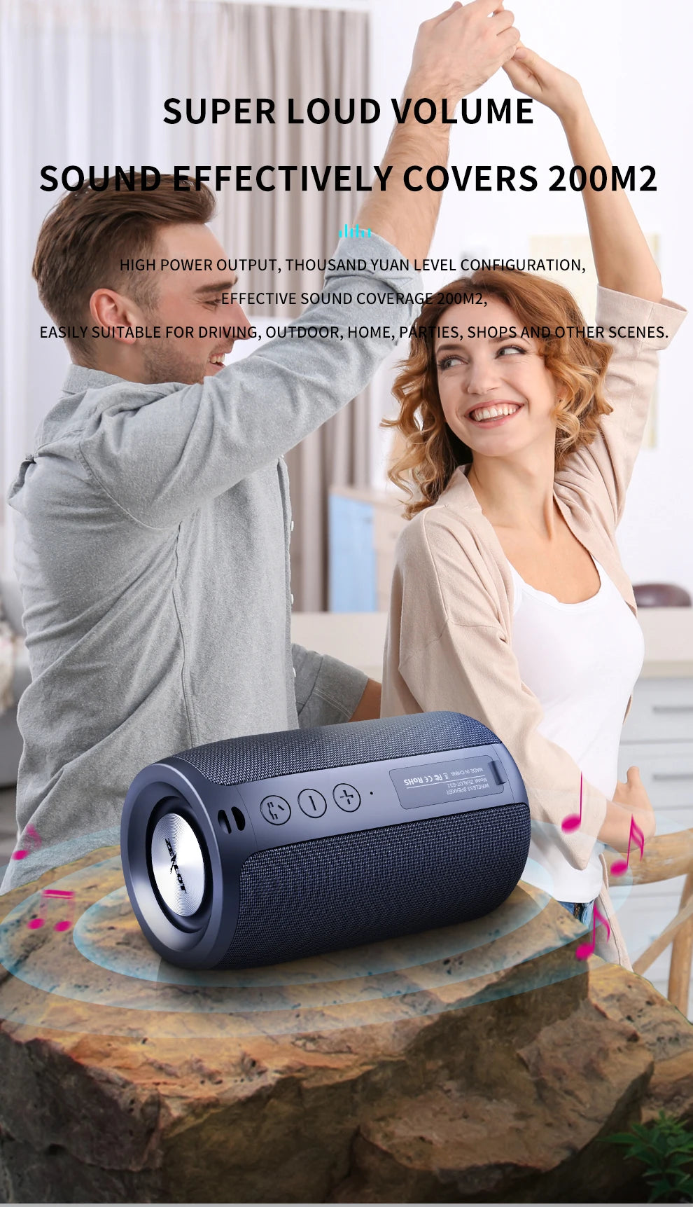 ZEALOT S32 Portable Bluetooth Speaker Waterproof Speaker