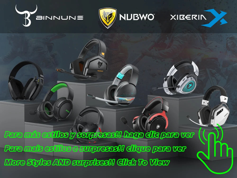 NUBWO G06 Dual Wireless Gaming Headset with Microphone