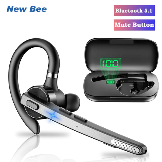 New Bee M53 Bluetooth 5.1 Headset Dual Mic Noise Cancellation