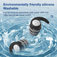 1 Pair of Soft Silicone Earplugs with Noise Cancellation