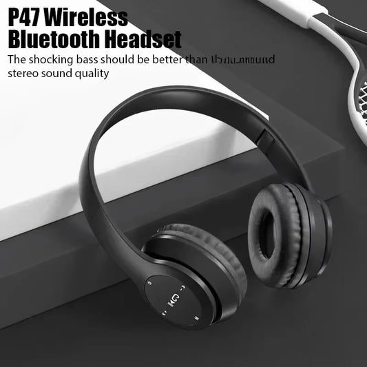 AILEHKUO P47 Bluetooth Wireless Over-Ear Headphones with Microphone