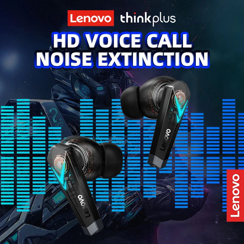 Original Lenovo LP6 TWS Gaming Earbuds Noice Cancelling Wireless Earphone