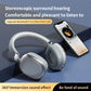 LIFEBTY Bluetooth 5.3 Wireless Headphones 40mm Drivers with Microphone