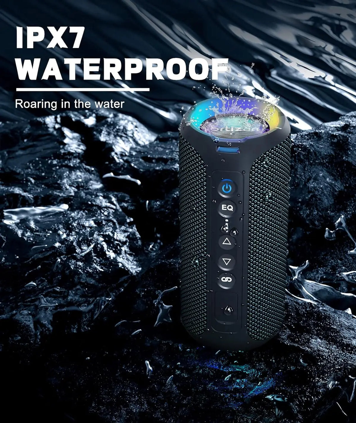 Ortizan X8 Pro 40W Bluetooth Speaker IPX7 Waterproof Speaker