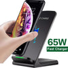 65W Wireless Charger Station Earphone Phone Fast Charging