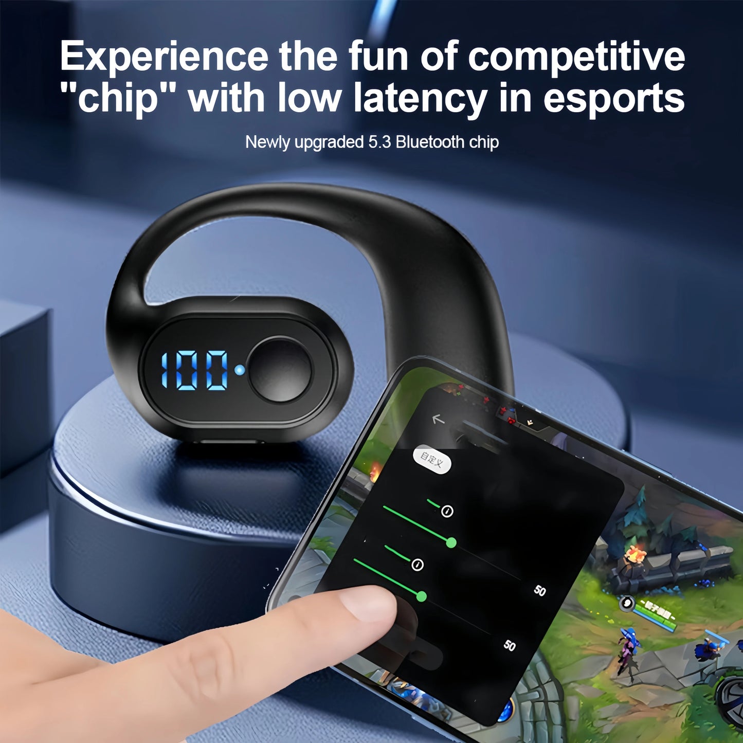 Bluetooth 5.3 Headphone Ear Hook Wireless Earphone