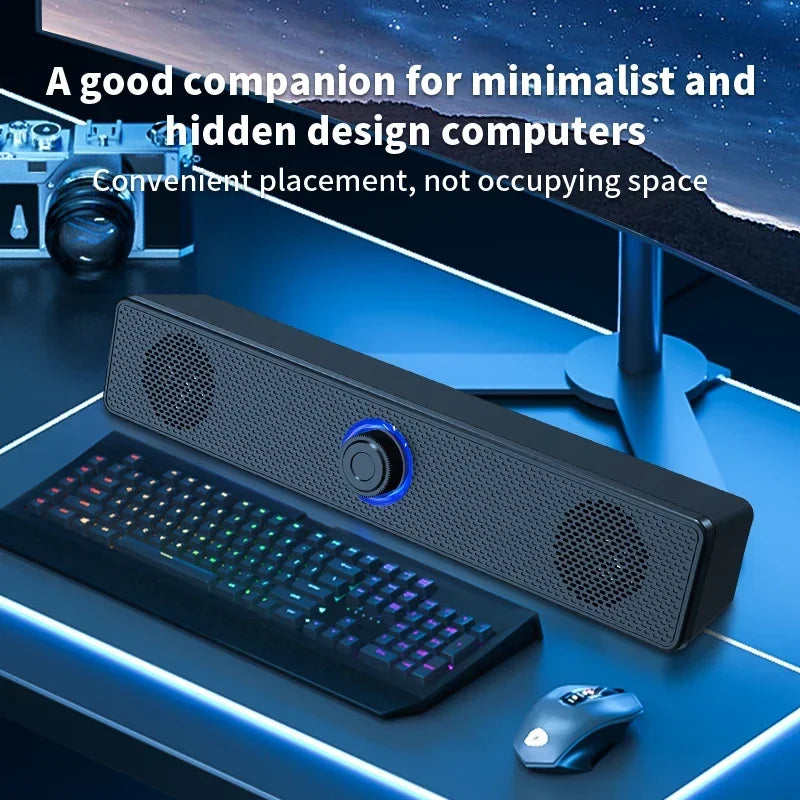 PC Soundbar Wired and Wireless Bluetooth Speaker