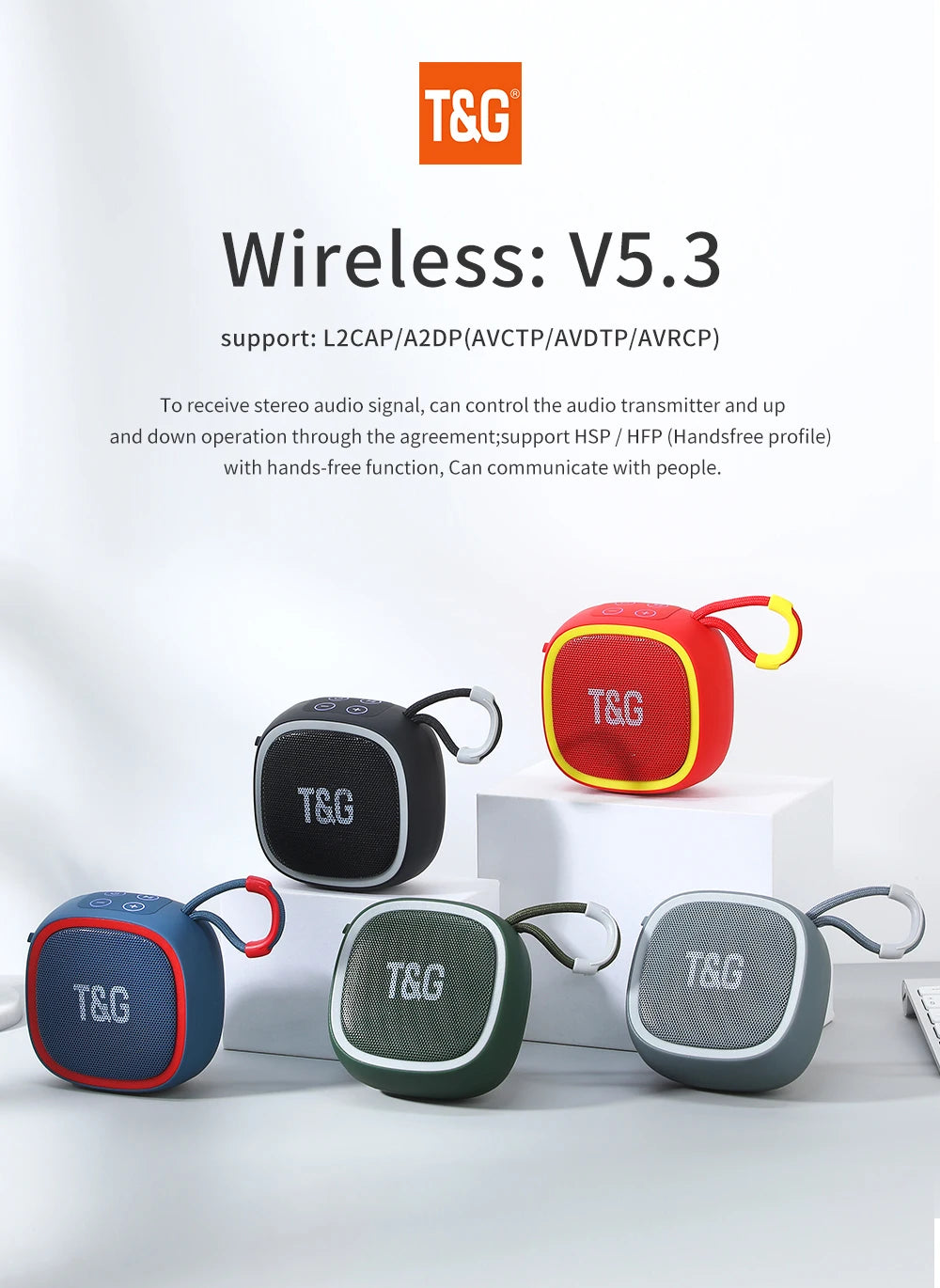 T&G TG659 Bluetooth 5.3 Mini Speaker
