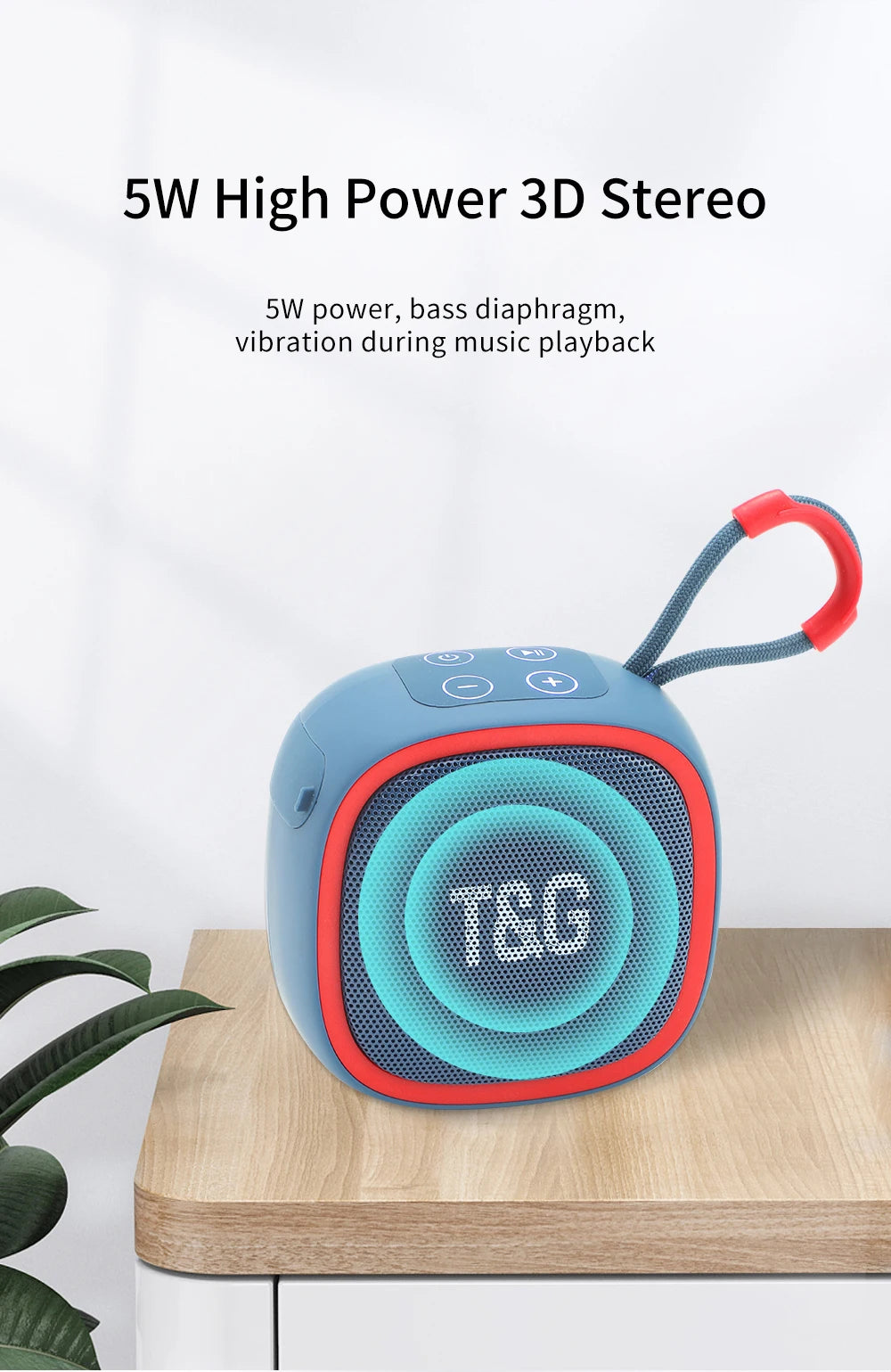 T&G TG659 Bluetooth 5.3 Mini Speaker