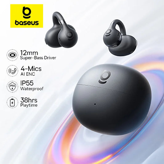 سماعات أذن رياضية لاسلكية مفتوحة الأذن Baseus Bass BC1 بتقنية البلوتوث 6.0