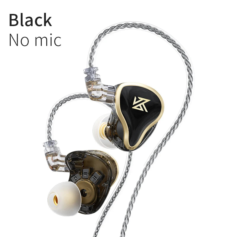 KZ Wired In-Ear Earphones 10mm Hybrid Drivers ANC Microphone
