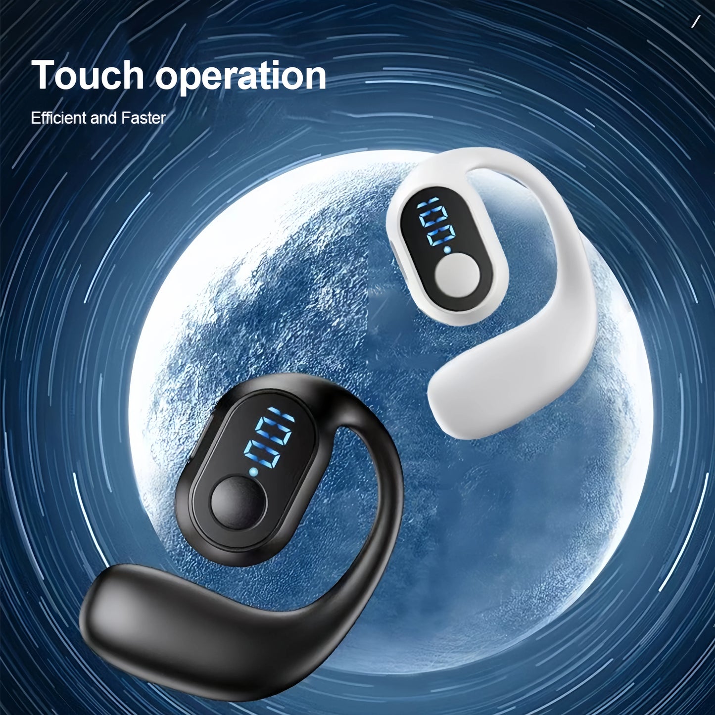 Bluetooth 5.3 Headphone Ear Hook Wireless Earphone