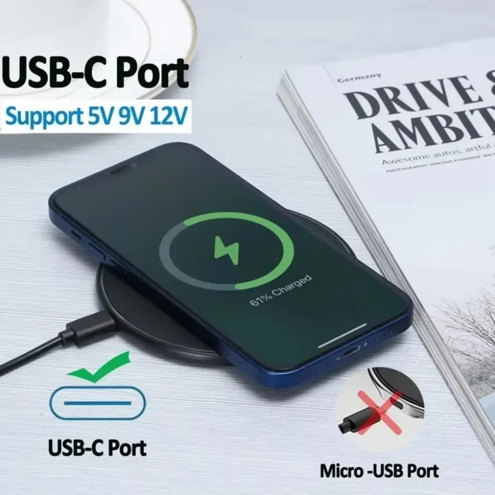 300W Wireless Charger Stand Pad Mobile Phone Fast Charging Station