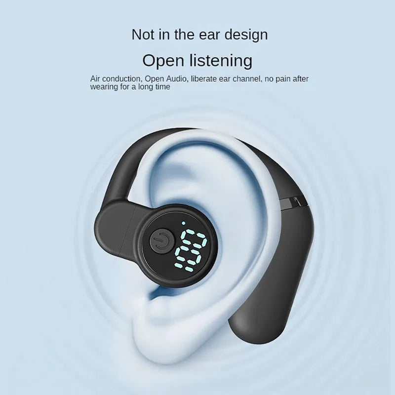 Ruiforlove S02 Bluetooth 5.4 Ear Hook Headphones ANC Mic
