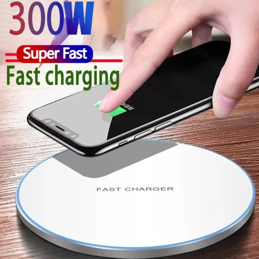 300W Wireless Charger Stand Pad Mobile Phone Fast Charging Station