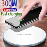 300W Wireless Charger Stand Pad Mobile Phone Fast Charging Station