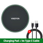 30W Wireless Charger  Fast Charging Pad Dock Station