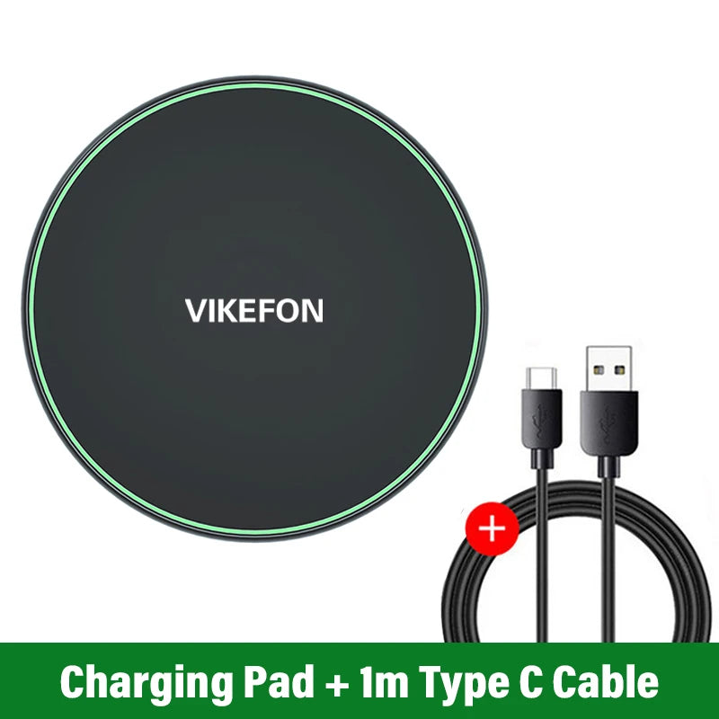 30W Wireless Charger  Fast Charging Pad Dock Station