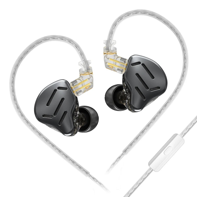 KZ Wired In-Ear Headphones 10mm Hybrid Drivers with Microphone
