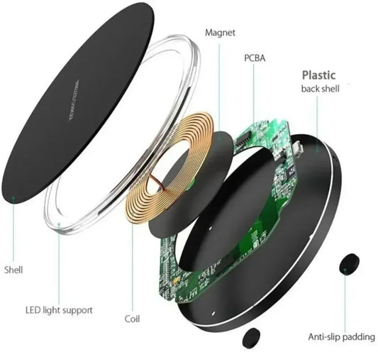 300W Wireless Charger Stand Pad Mobile Phone Fast Charging Station