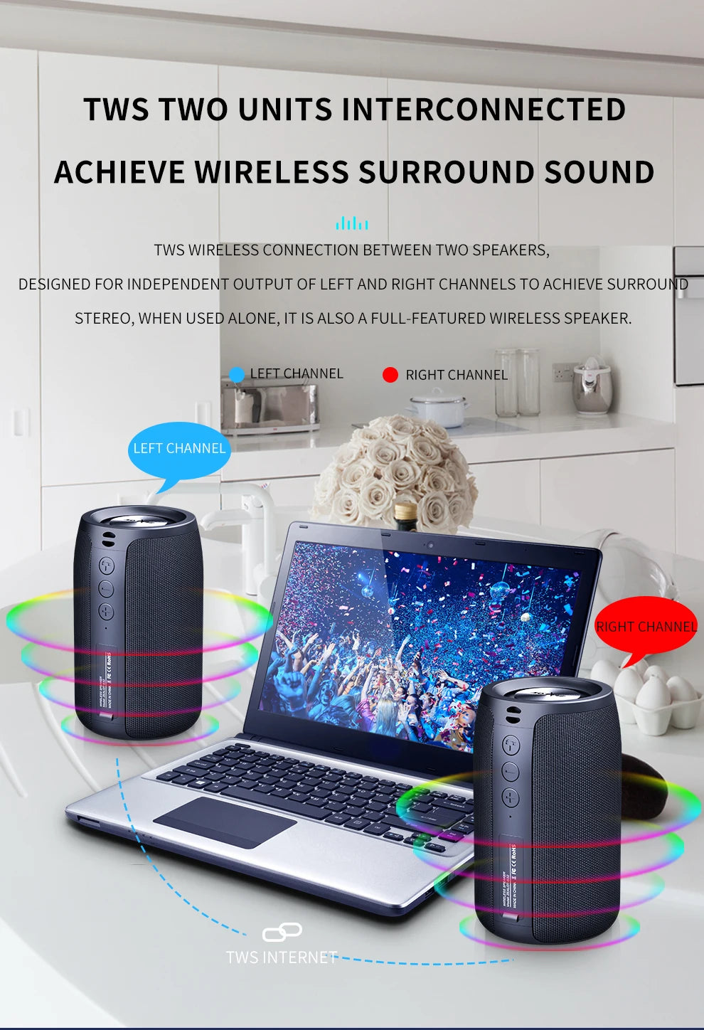 ZEALOT S32 Portable Bluetooth Speaker Waterproof Speaker