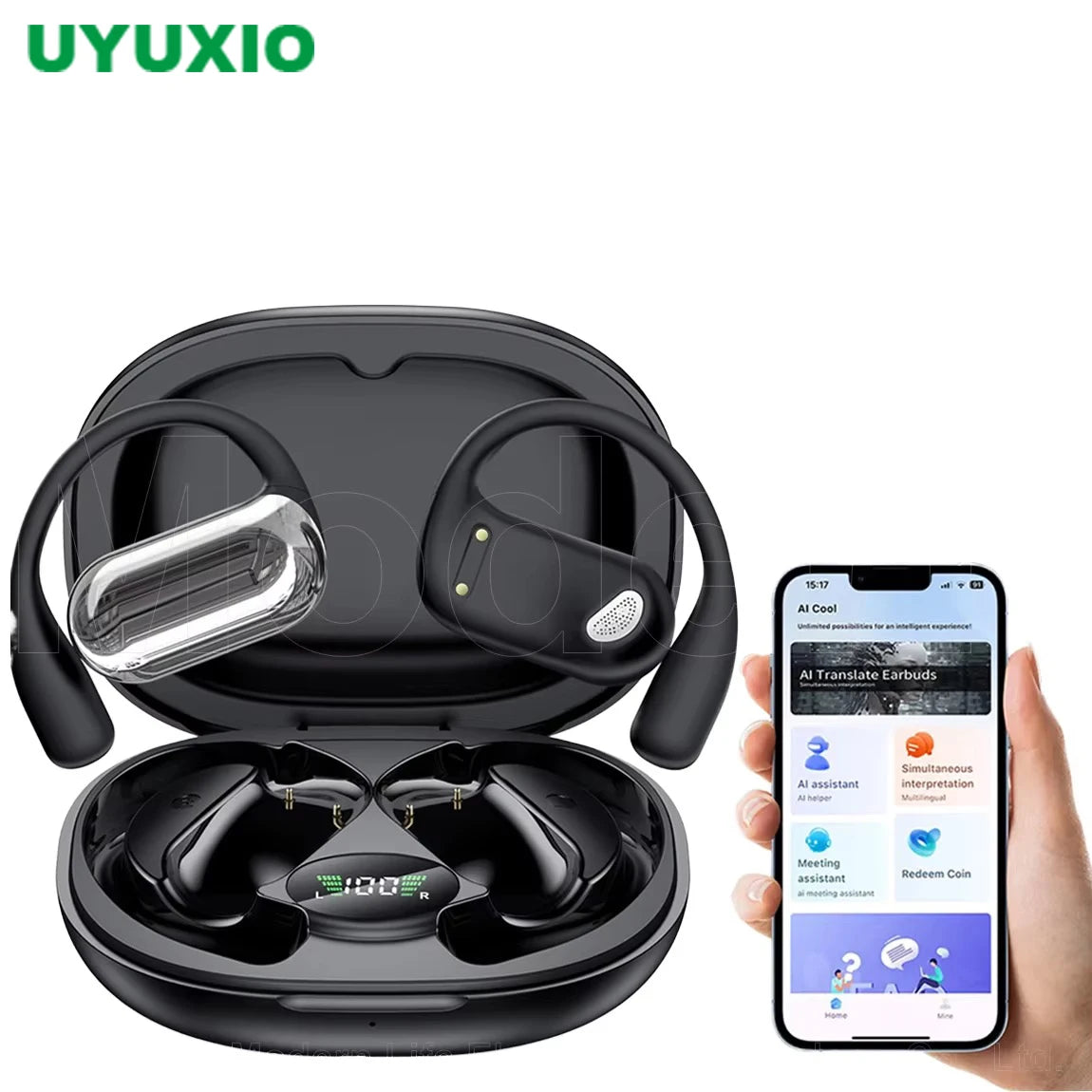 UYUXIO Bluetooth Earphones with ANC, HiFi Sound and 60H Battery