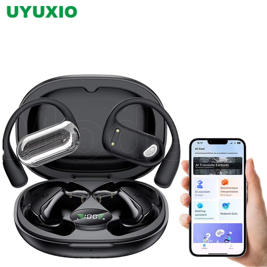 UYUXIO Bluetooth Earphones with ANC, HiFi Sound and 60H Battery