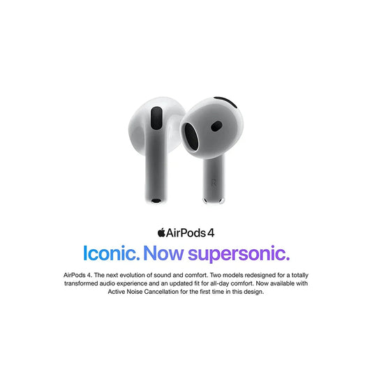 Apple AirPods 4 (supports active noise cancellation) with MagSafe charging case