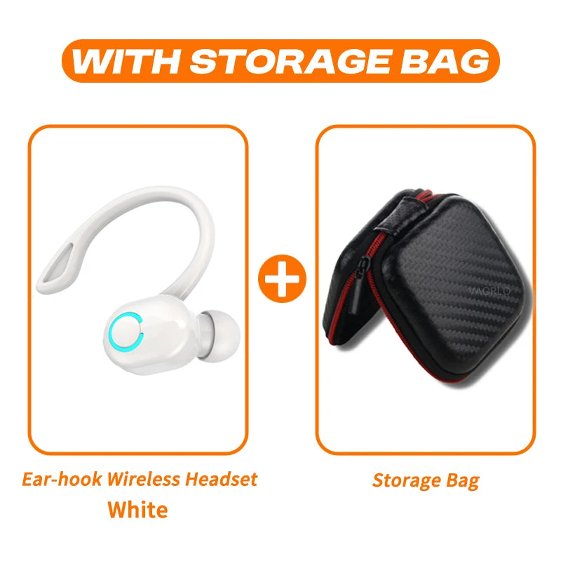 Wireless Bluetooth Earphones HIFI Bass With HD MIC