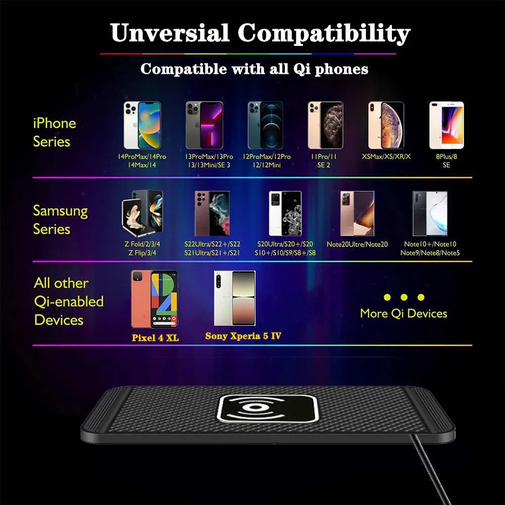 شاحن لاسلكي سريع 15 واط USB-C