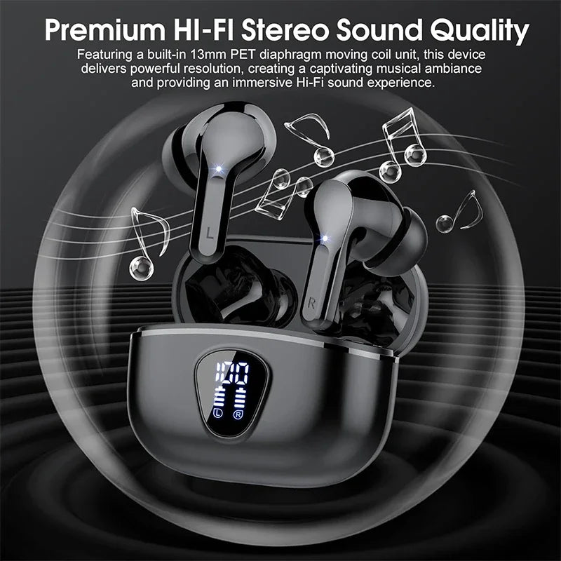 Wireless Earbuds BT5.3 with ENC Noise Cancelling