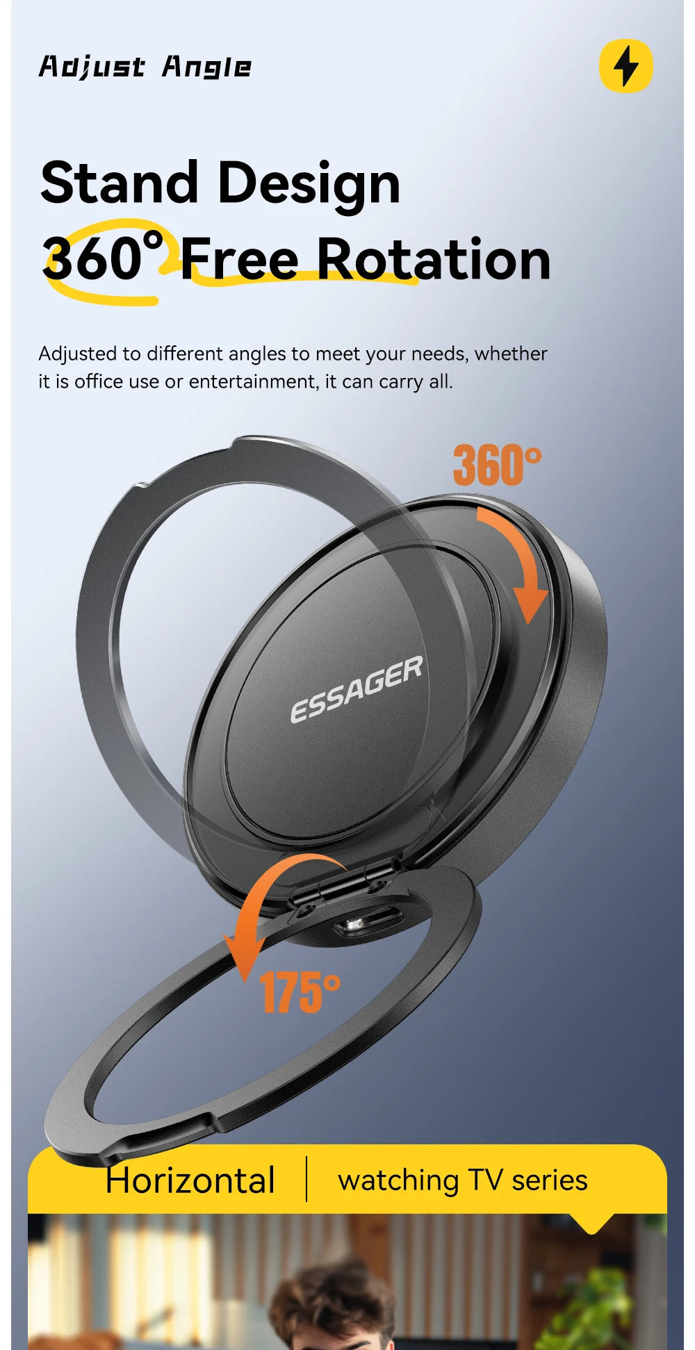 ESSAGER 15W Magnetic Wireless Charger Fast Charging Pad
