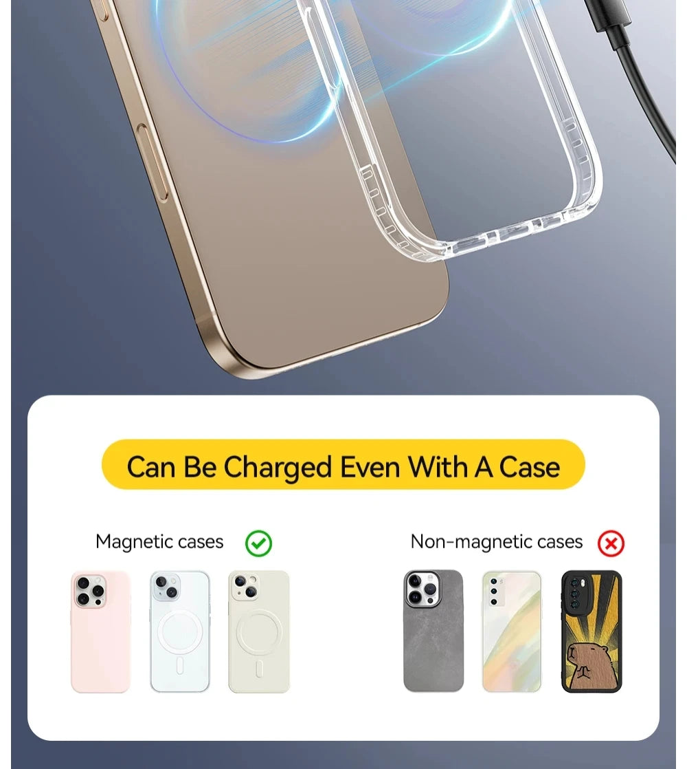 ESSAGER 15W Magnetic Wireless Charger Fast Charging Pad