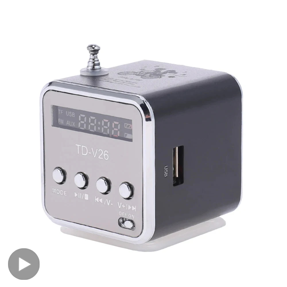 AyeBeau TD-V26 3W Mini Bluetooth Speaker FM Radio