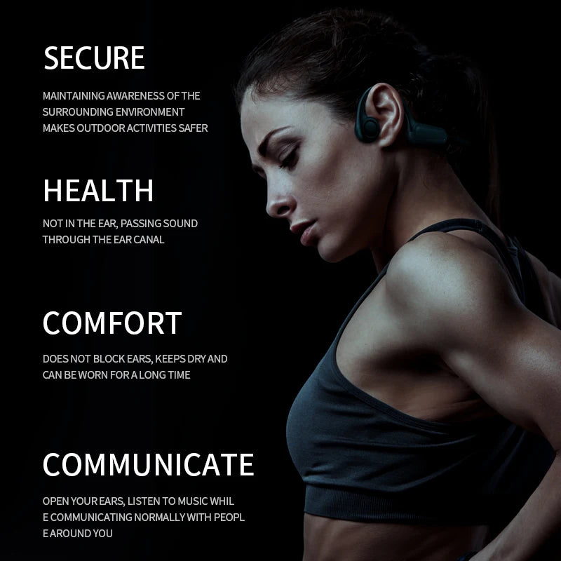 Lonmao TWS Bone Conduction Earphones Bluetooth 5.0 Sports Headphones